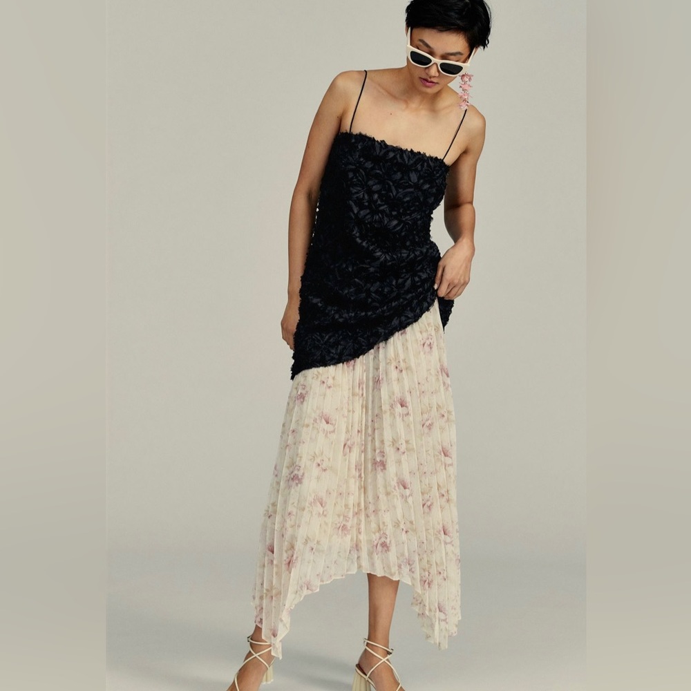 EN SAISON skirt floral pink size s